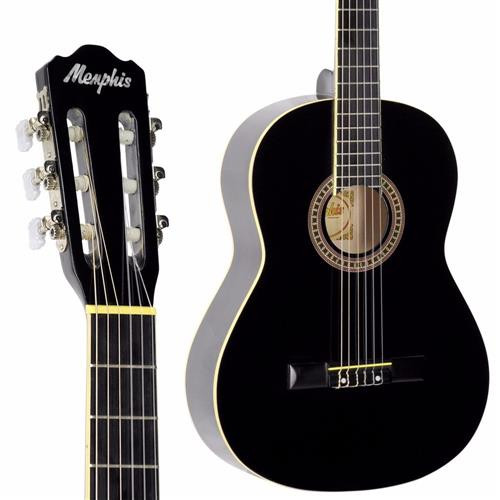 Viol O Ac Stico Memphis Nylon Ac Bk Preto Viol Es Ac Sticos