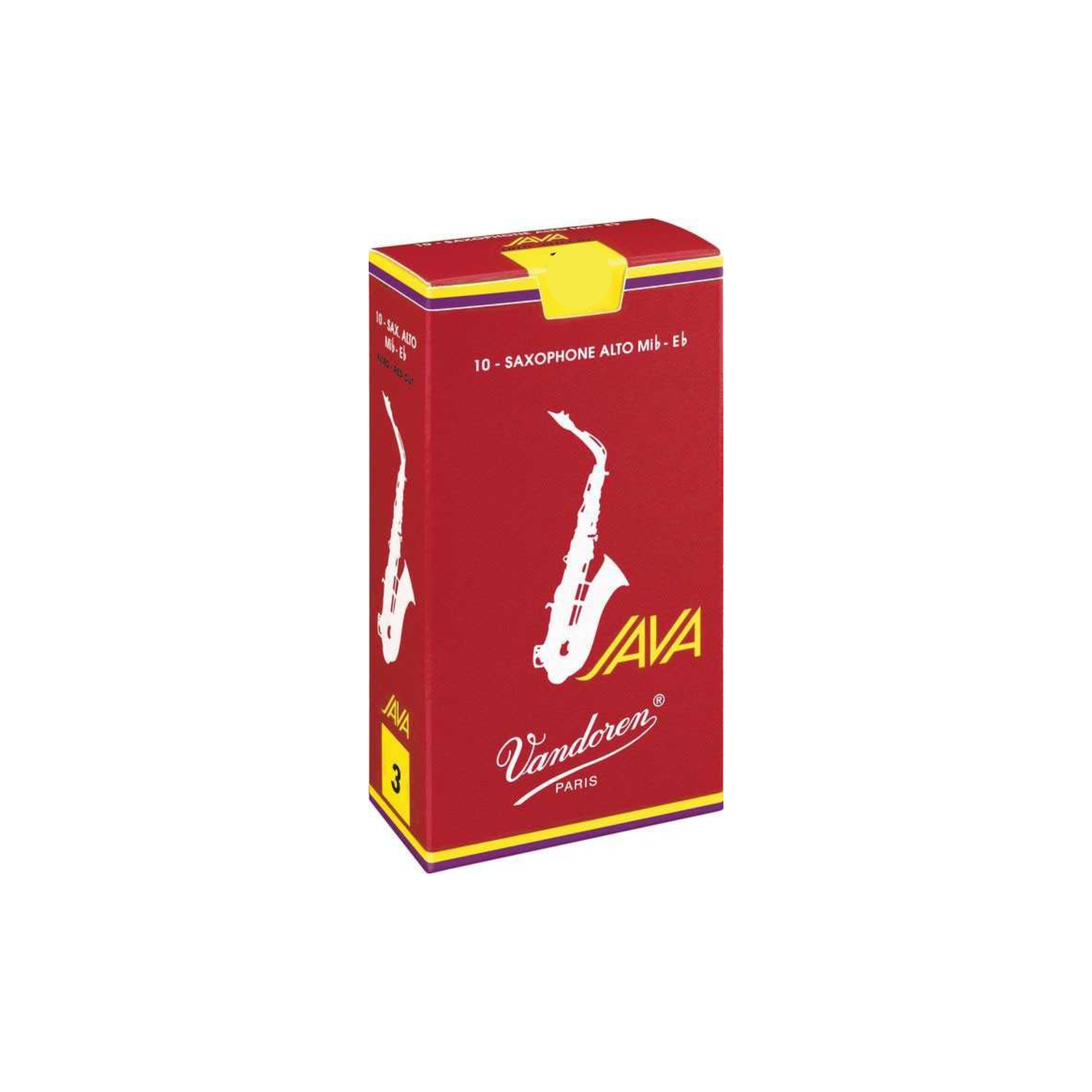 Caixa Palhetas Sax Alto Vandoren Java Red Cut Caixa De