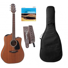 Kit Violão Takamine Gd11mce  + Capa Luxo + Correia + Jg De Cordas